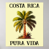 コスタリカのパームの木ポスター ポスター (正面)