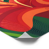 コスタリカのビンテージ旅行 ポスター (角)