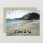 コスタリカのビーチ ポストカード (正面/裏面)