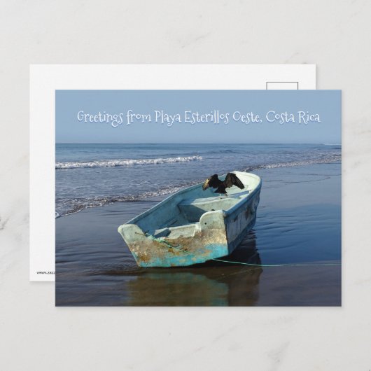 コスタリカのプラヤ・エステリヨス・オエステからこんにちは ポストカード (正面/裏面)