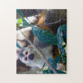 コスタリカのマヌエル・アントニオ国立公園のリスザル ジグソーパズル (縦)