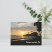 コスタリカの夕日 ポストカード (スタンド正面)