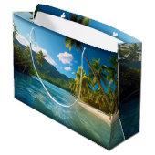 コスタリカの島の楽園 ラージペーパーバッグ (裏面アングル)