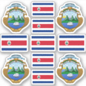 コスタリカの州のシンボル/腕と旗のコート シール (正面)