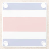 コスタリカの市民旗 ガラスコースター (裏面)