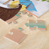 コスタリカの旅行ポスター。 ジグソーパズル (側面)