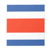 コスタリカの旗 ノートパッド (正面)