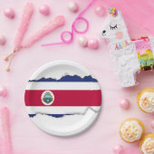 コスタリカの旗 ペーパープレート (パーティー)