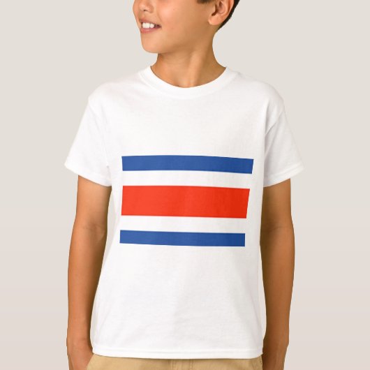 コスタリカの旗 Tシャツ (正面)