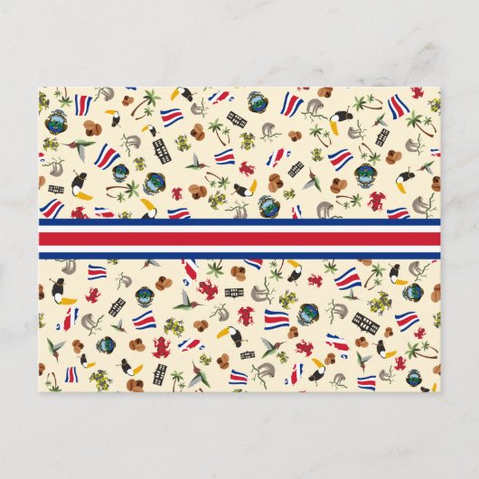 コスタリカの有名なアイテム – ジャングルからの挨拶 ポストカード (正面)