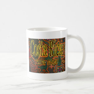 コスタリカの民芸Pura Vida コーヒーマグカップ