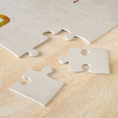 コスタリカの水彩画の地図 ジグソーパズル (側面)