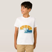 コスタリカの波 Tシャツ (正面フル)