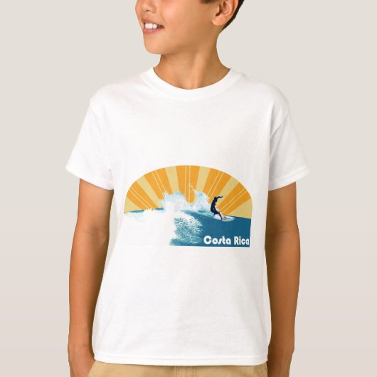 コスタリカの波 Tシャツ (正面)