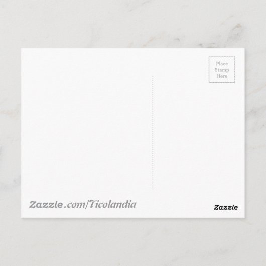 コスタリカの海亀 ポストカード (裏面)