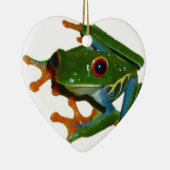 コスタリカの目が赤いカエルを個人化して下さい セラミックオーナメント (右)