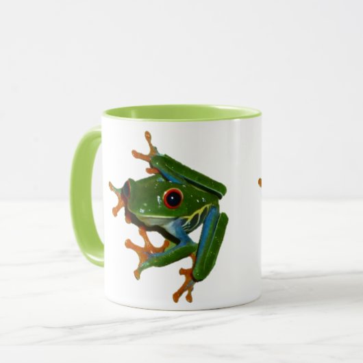 コスタリカの目が赤いカエルを個人化して下さい マグカップ (正面左)