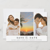 コスタリカの目的地ビーチ結婚式写真 セーブザデート (正面)