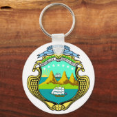 コスタリカの紋章 キーホルダー (正面)