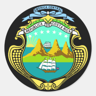 コスタリカの紋章 ラウンドシール