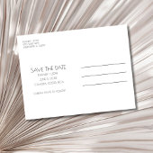 コスタリカの結婚式の日付を保存 案内ポストカード