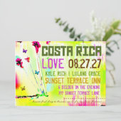 コスタリカの行先の招待状 招待状 (スタンド正面)