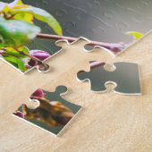 コスタリカの鳥 – 熱狂の激しいハミングバード ジグソーパズル (側面)