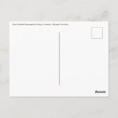 コスタリカの鳥 – 熱狂の激しいハミングバード ポストカード (裏面)