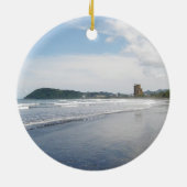 コスタリカのJacoのビーチ セラミックオーナメント (裏面)