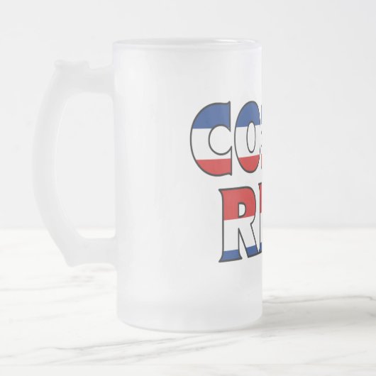 コスタリカはマグを曇らしました フロストグラスビールジョッキ (左)