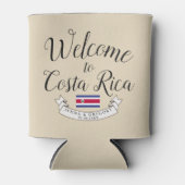コスタリカへようこそ |宛先ウェディングカスタム 缶クーラー (正面)