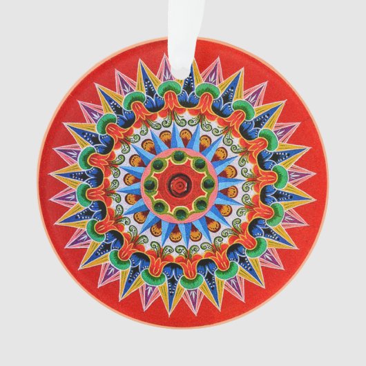 コスタリカオキシカルホイールアクリル オーナメント (正面)