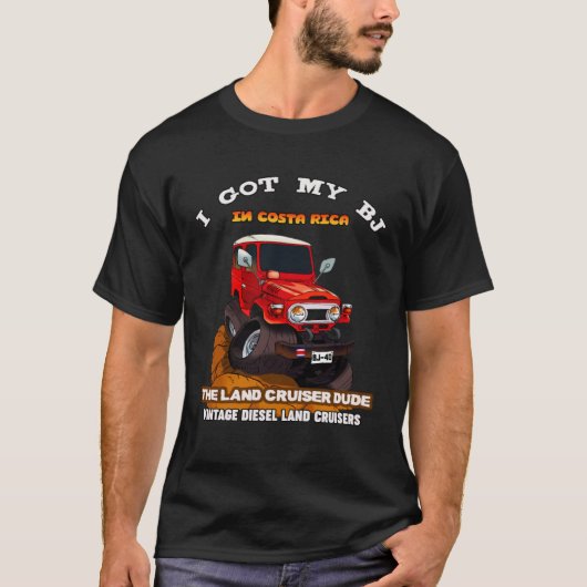 コスタリカオフロード4x4ヴィンテージ4輪駆動マッド tシャツ (正面)