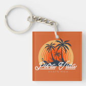 コスタリカオレンジビーチプラヴィダ キーホルダー (正面)