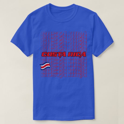 コスタリカカスケード文字1 Tシャツ (デザイン正面)
