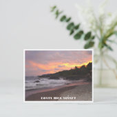 コスタリカサンセットオンビーチ ポストカード (スタンド正面)