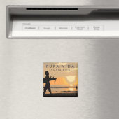 コスタリカサンセットサーファーサミナリー マグネット (インサイチュ (食洗機))