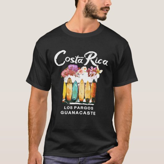 コスタリカサーフヴィンテージサーフィン Tシャツ (正面)