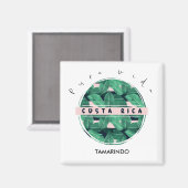 コスタリカジャングルリーフプラビダサミナリー マグネット (正面/裏面)