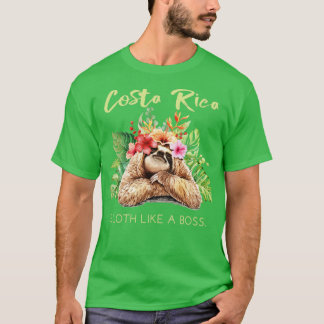 コスタリカスロッスのようなボス休暇記念品Gif Tシャツ