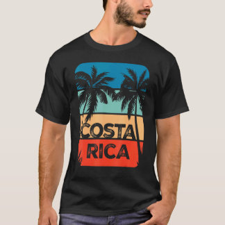 コスタリカスーベリートラベルバケーショントリップレトロサン Tシャツ