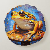 コスタリカダーツフロッグ装飾用クッションクッション ラウンドクッション (裏面)