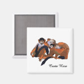 コスタリカティティモンキー マグネット (正面/裏面)