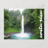 コスタリカトロピカルブルー滝はがき ポストカード (正面)