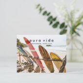 コスタリカビーチフォトサーフィンはがき ポストカード (スタンド正面)