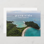 コスタリカビーチフォトバケーションポストカード ポストカード (正面/裏面)