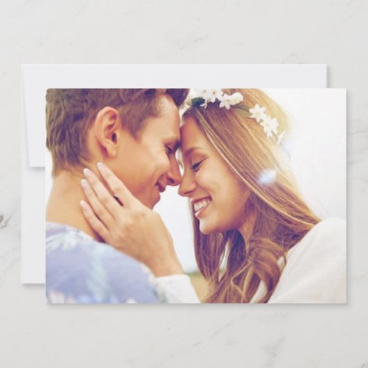 コスタリカビーチ目的地の結婚式の日付を保存 セーブザデート (裏面)