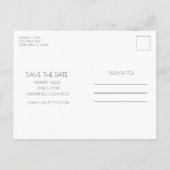 コスタリカビーチ結婚式保存日 案内ポストカード (裏面)