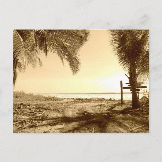 コスタリカビーチ ポストカード (正面)