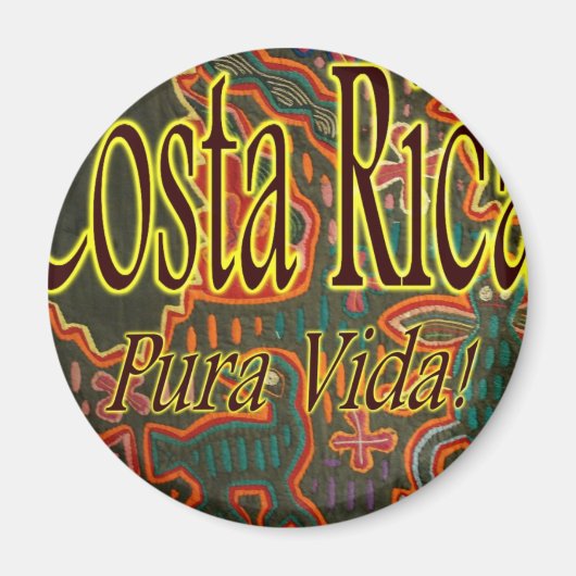 コスタリカフォークアートプラヴィダ マグネット (正面)
